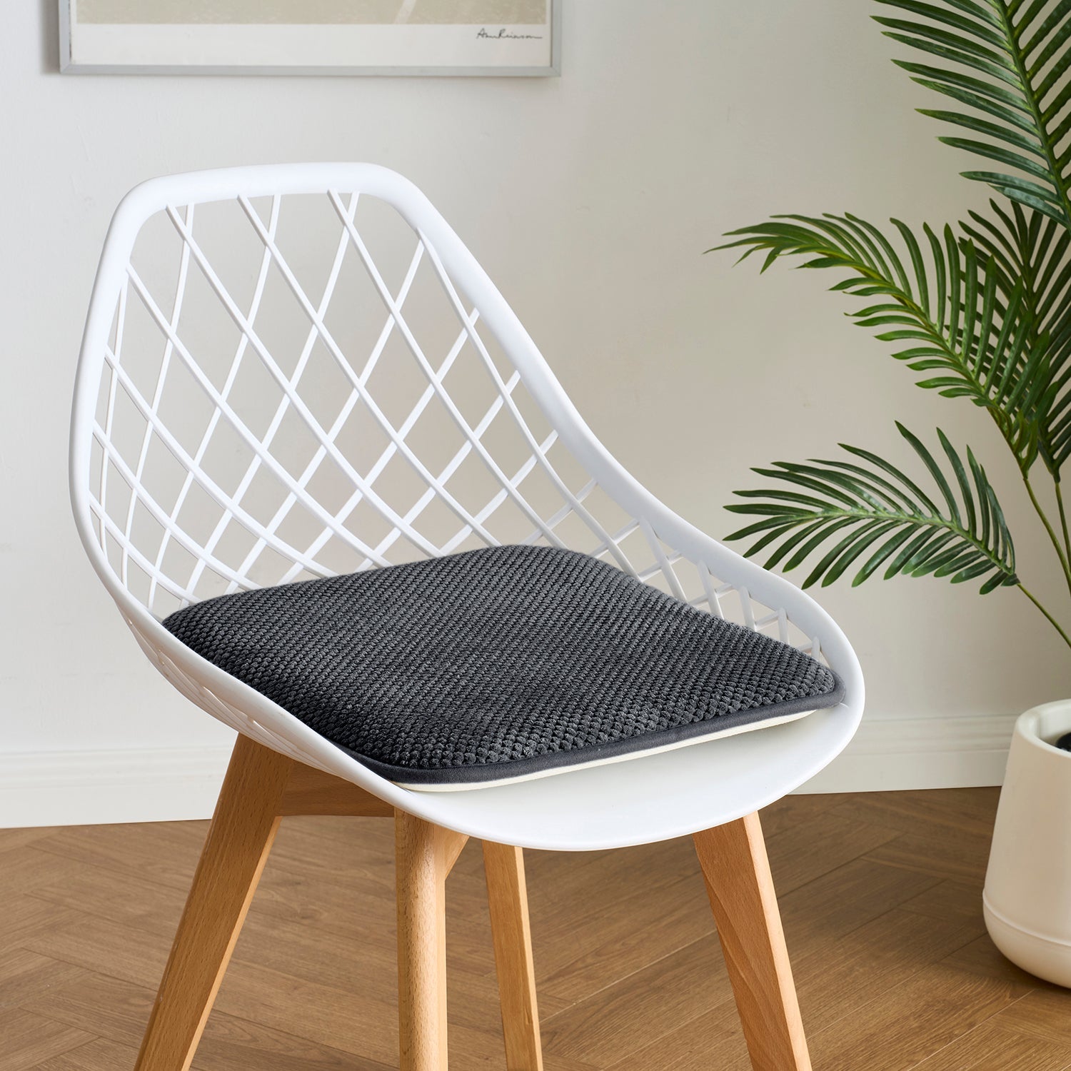  Dan River Dan River 2-4 Pack Memory Foam Non-Slip 16x16'' Chair Cushion Pad - Black - Bonton