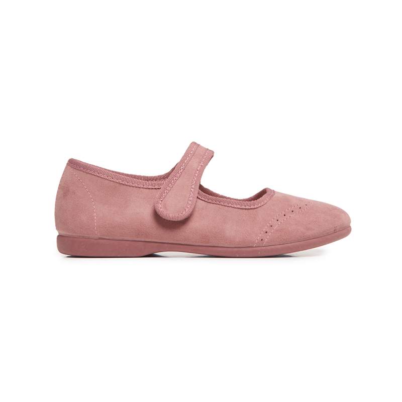  Childrenchic Suede Spectator Mary Janes in Pink - Blush - Bonton