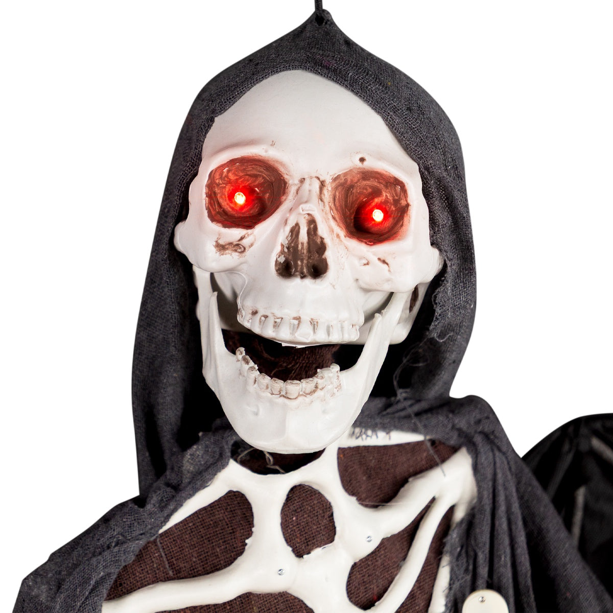  Northlight Lighted Sonic Skeletal Reaper With Wings Halloween Decoration - 66