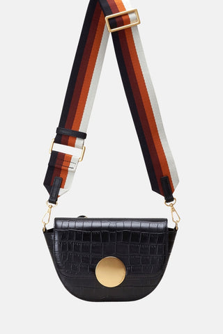 Oryany - Lottie Croco Crossbody Small Handbags - Black / One Size
