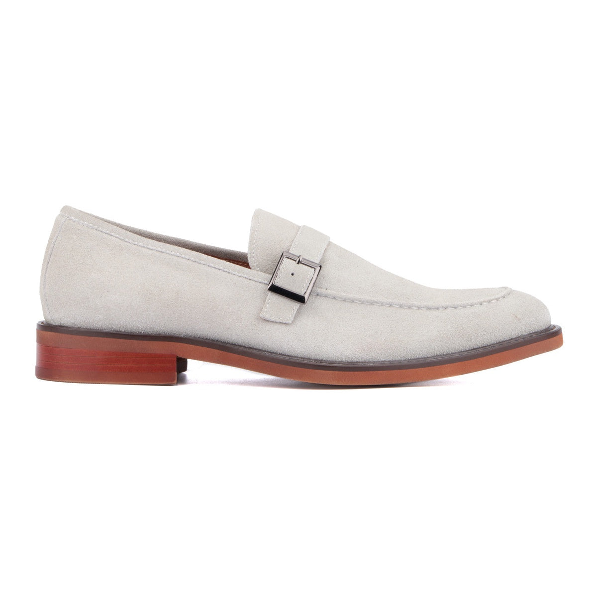  Vintage Foundry Co. Vintage Foundry Co. Men's Acton Suede Dress Loafers - LIGHT GREY - Bonton