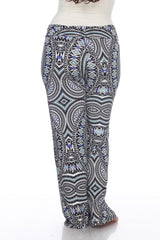 Geometric Print Plus Size Palazzo Pants