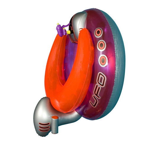 45" Water Sports Inflatable UFO Squirter Spaceship Ride-on Swimming Pool Float