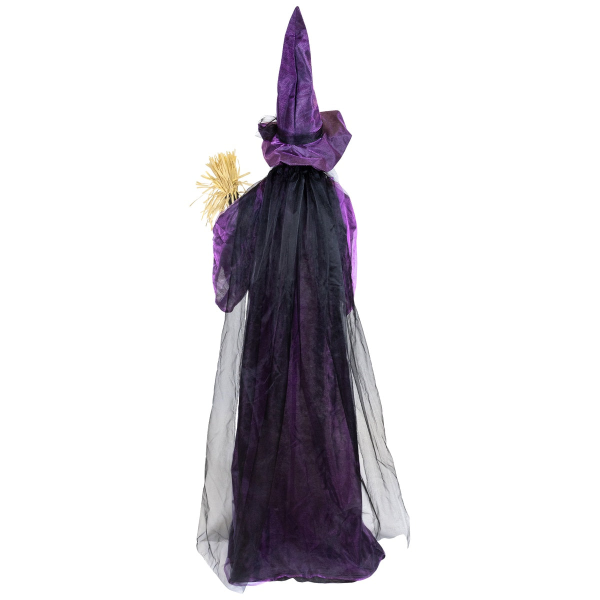  Northlight Lighted and Animated Witch Halloween Figure Decoration - 5.5' - Cool White Lights - Default Title - Bonton