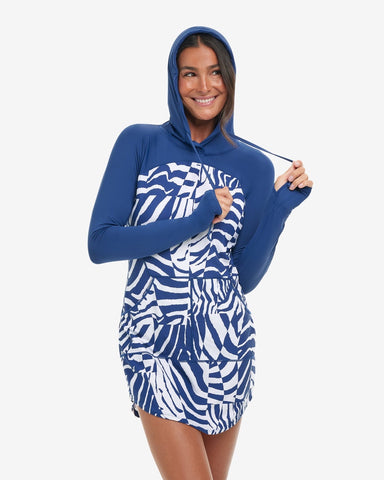 BLOQUV X JANTZEN- WOMEN'S RELAXED HOODIE DRESS (2009J)