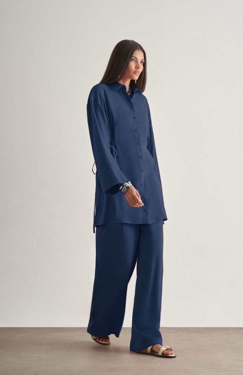  Mizalle Mizalle Tunic - Indigo - Bonton