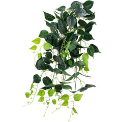 30" Green Artificial Pothos Hanging Floral Bush