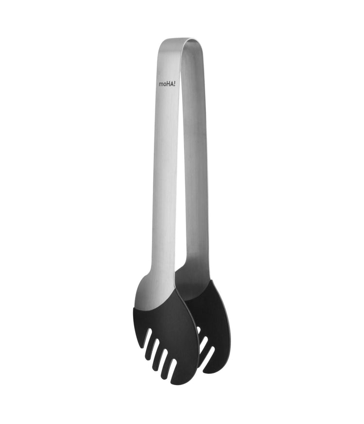 Moha! By Widgeteer Pinza Serving Tong, Stainless Steel/Silicone Gray