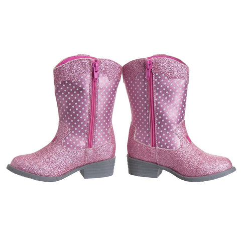 Disney Minnie Mouse Girls Cowgirl Western Boots (Toddler)