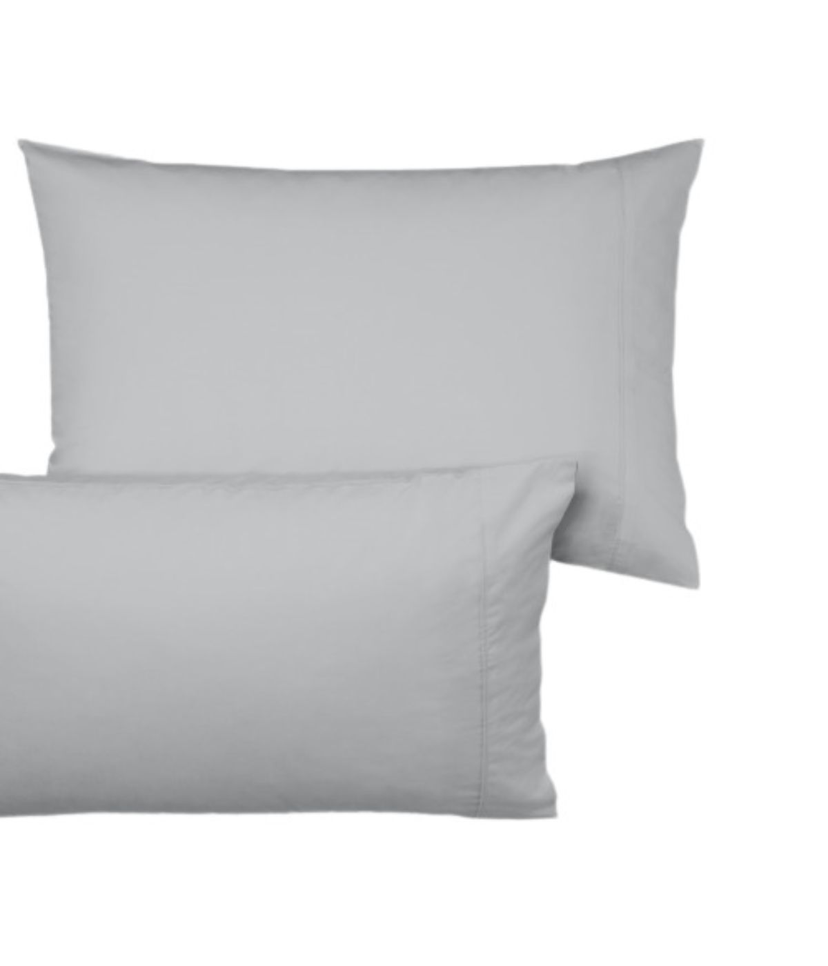  Purity Home Cotton 400 Thread Count Sateen Pillowcases Set of 2 Light Gray - Light Gray - Bonton