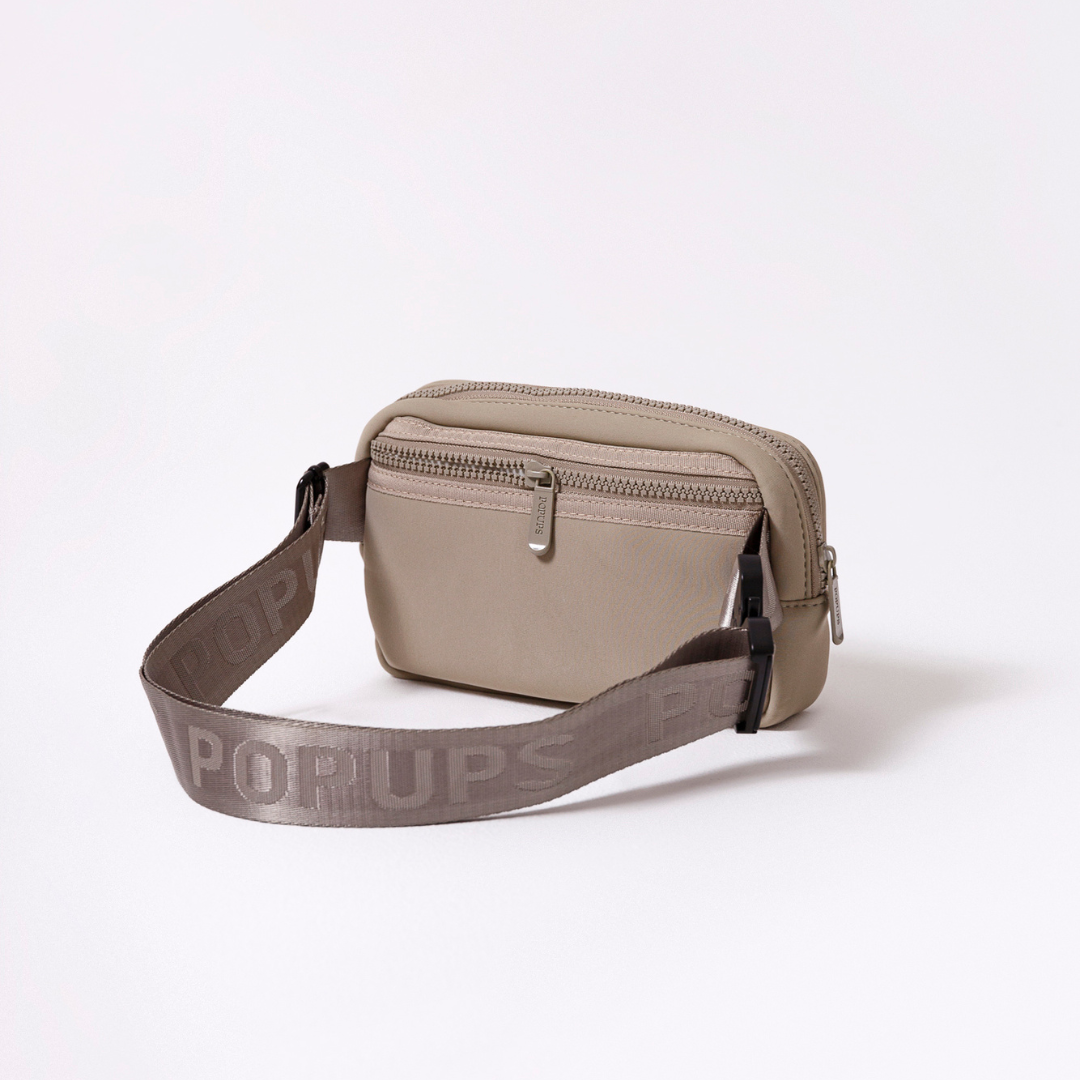  Pop Ups Brand Fanny Pack Taupe - Default Title - Bonton