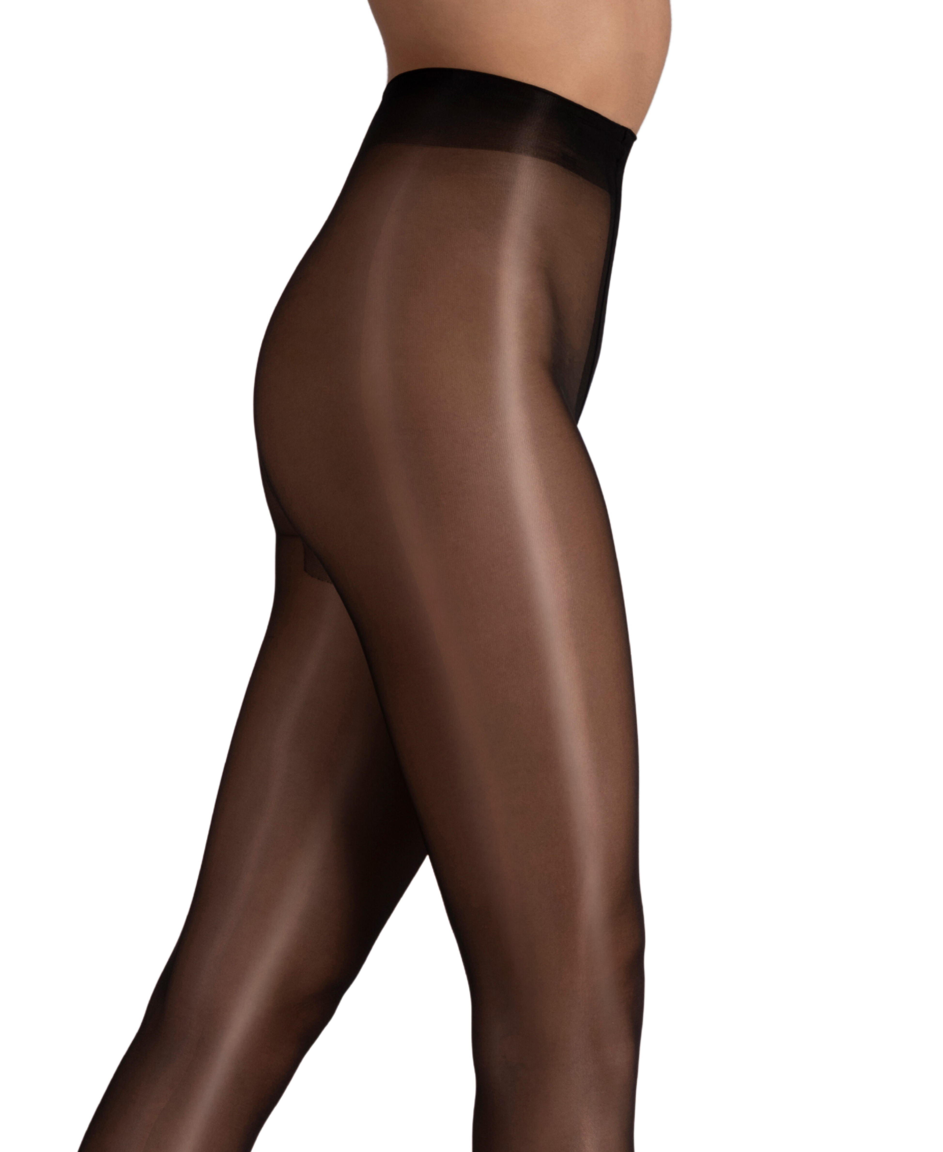  LECHERY LECHERY LUSTROUS SILKY SHINY 20 DENIER TIGHTS - BLACK - Bonton