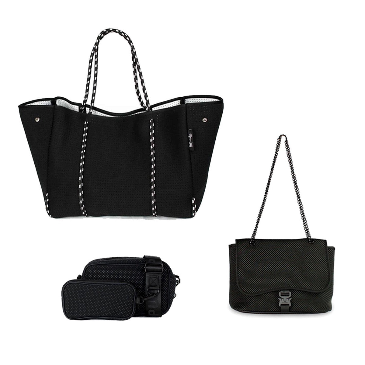  Pop Ups Brand Camera Bag + Flap Crossbody + Everyday Tote - Black - Default Title - Bonton