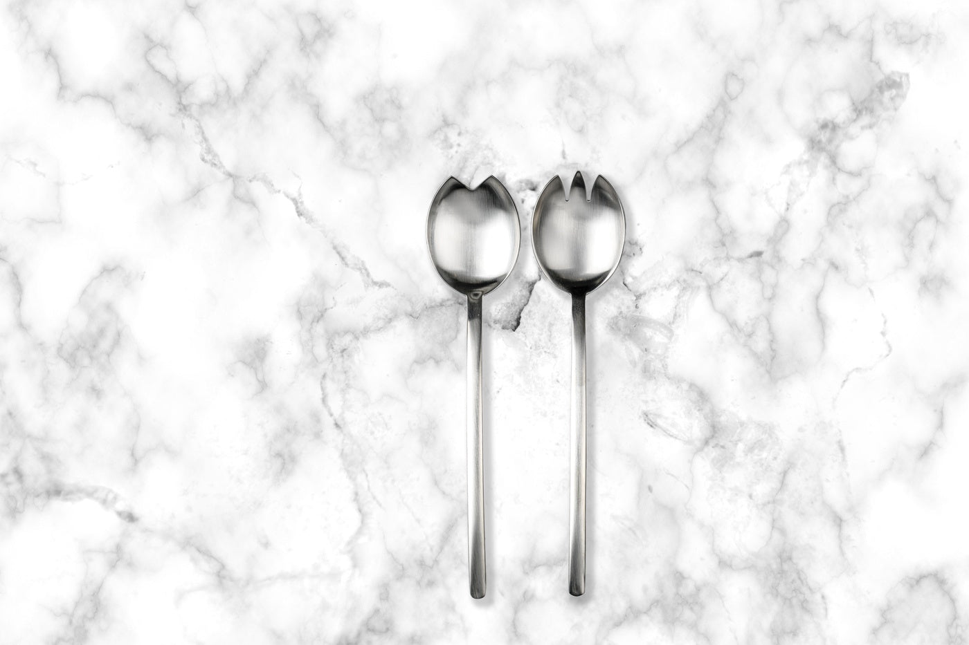  Mepra Due Salad Serving Set - Ice Silver - Bonton