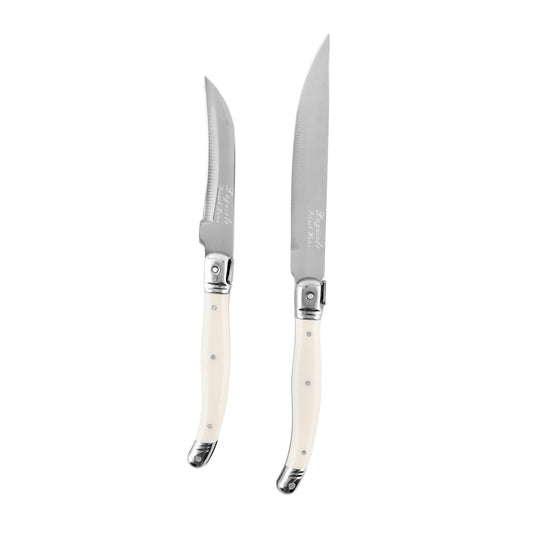 Laguiole 2 Piece Citrus Knife Set - Faux Ivory