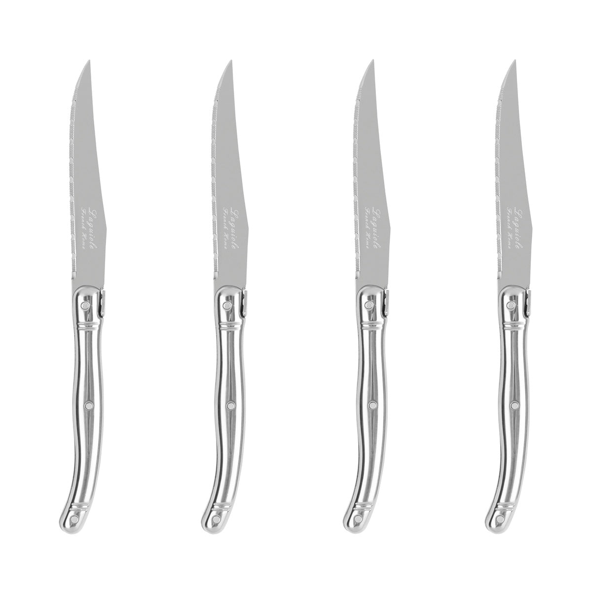  French Home Laguiole Connoisseur 4-Piece Steak Knife Set With Stainless-Steel Handles - Default Title - Bonton