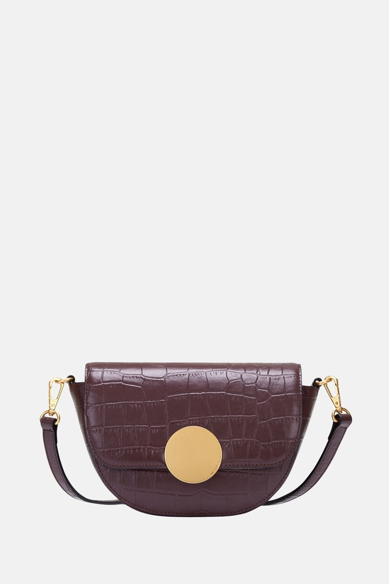  Oryany Oryany - Lottie Croco Crossbody Small Handbags - Brown / One Size - Default Title - Bonton