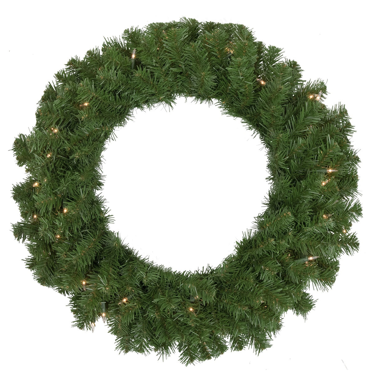  Northlight Pre-Lit Deluxe Dorchester Pine Artificial Christmas Wreath - 24