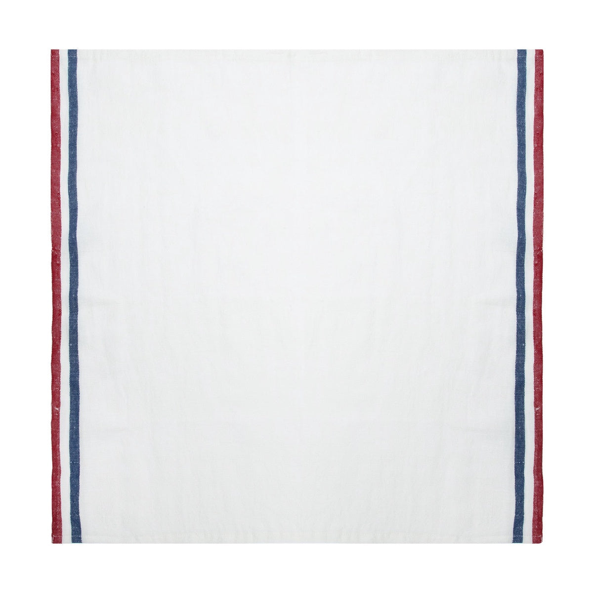  Caravan Normandy White - Napkins 20x20 - Set of 4 - Mustard/White/Blue Stripes - Bonton