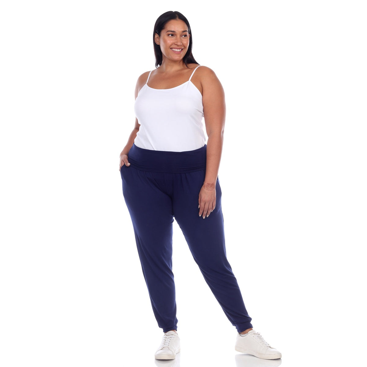  White Mark Plus Harem Pants - 3x - Bonton