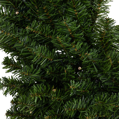 Pre-Lit B/O Canadian Pine Christmas Double Wreath - 36" - Clear LED Lights