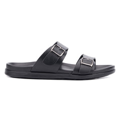 New York & Company Men's Edan Buckle Two Strap Sandals