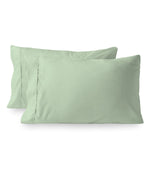 Cotton 400TC Percale Pillowcases Set of 2 Sage