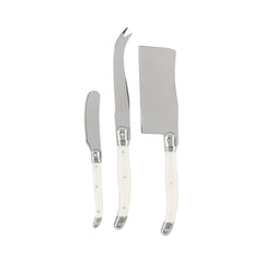 Laguiole Set of 3 Cheese Knives - Faux Ivory