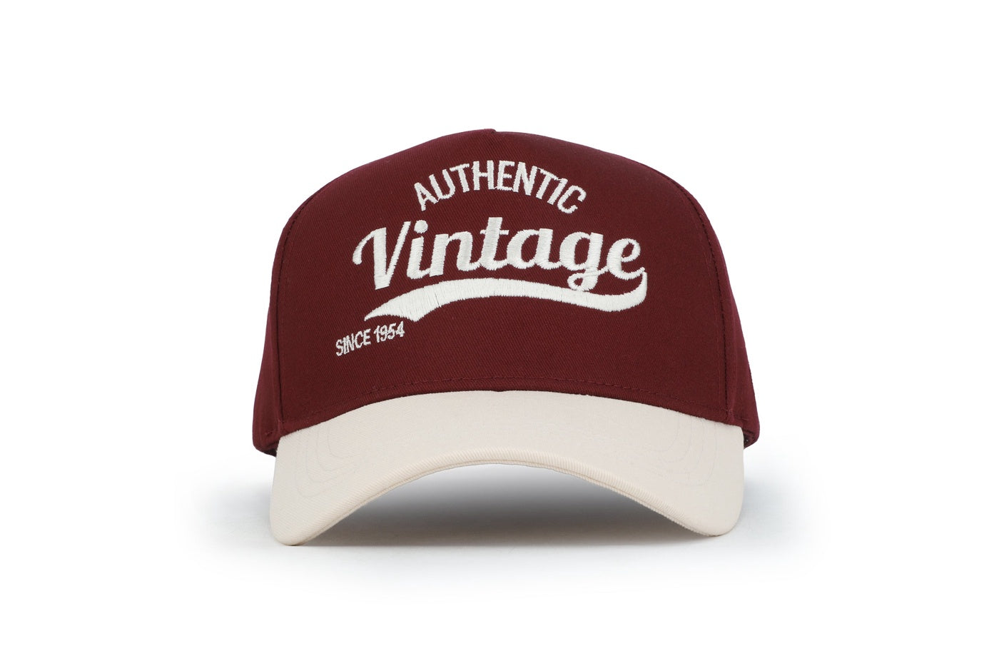  Vintage Havana Vintage Havana Trucker Hat for Women & Men – Maroon & Tan Adjustable Cap – Embroidered 