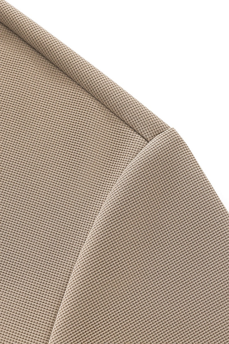  Barocco Stride Contrast Collar Polo KHAKI - KHAKI - Bonton