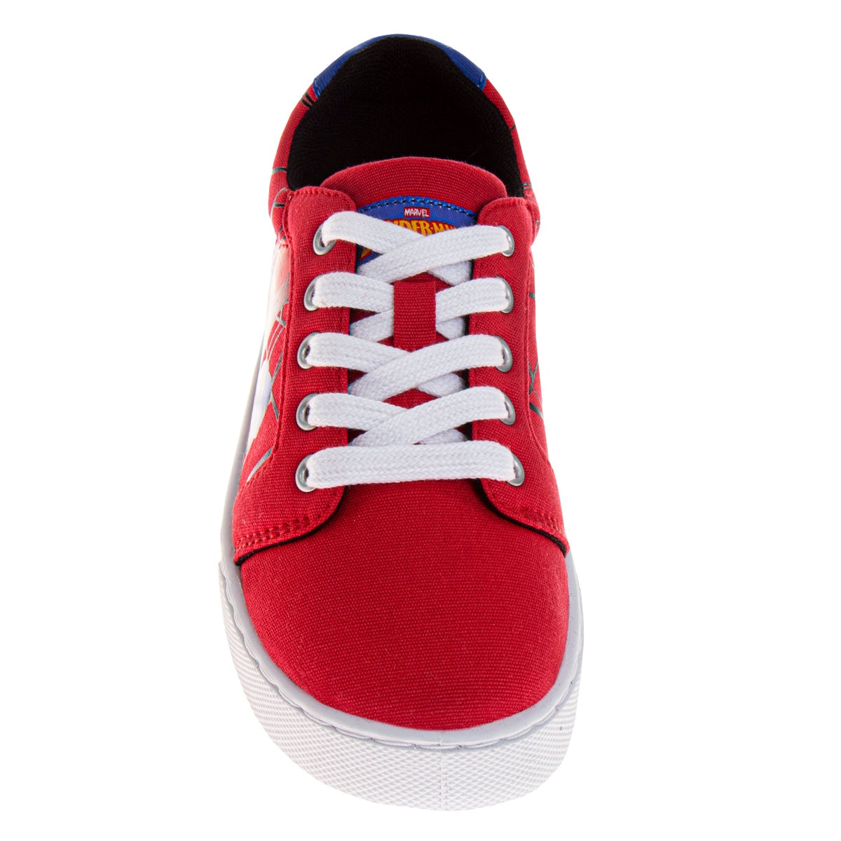  Josmo Marvel Spider-Man Boys Lace-Up Canvas Sneakers - 12 - Bonton