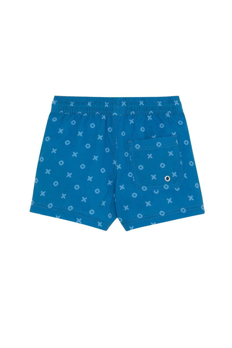  Gottex Kids Boys 2 Match Drawstring Swim Shorts-Navy/L.blu - Navy-Light Blue - Bonton