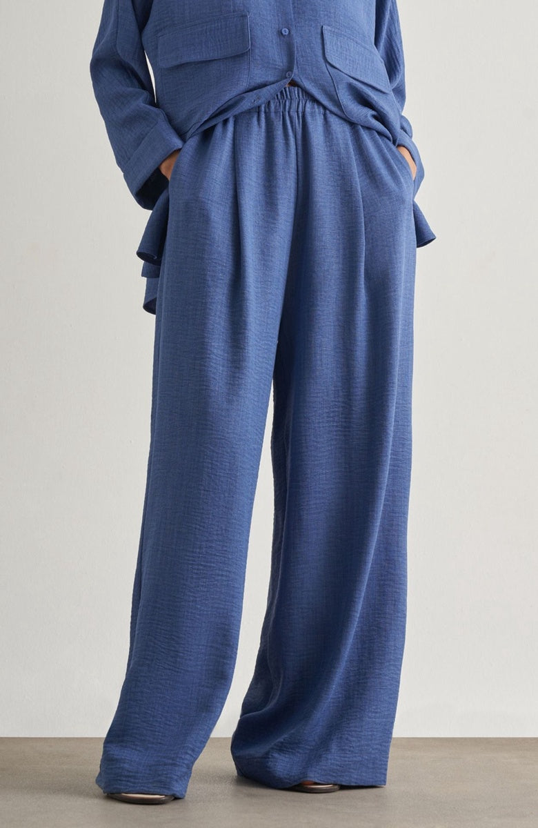  Mizalle Mizalle Women's Wide-Leg Pants - Indigo - Bonton