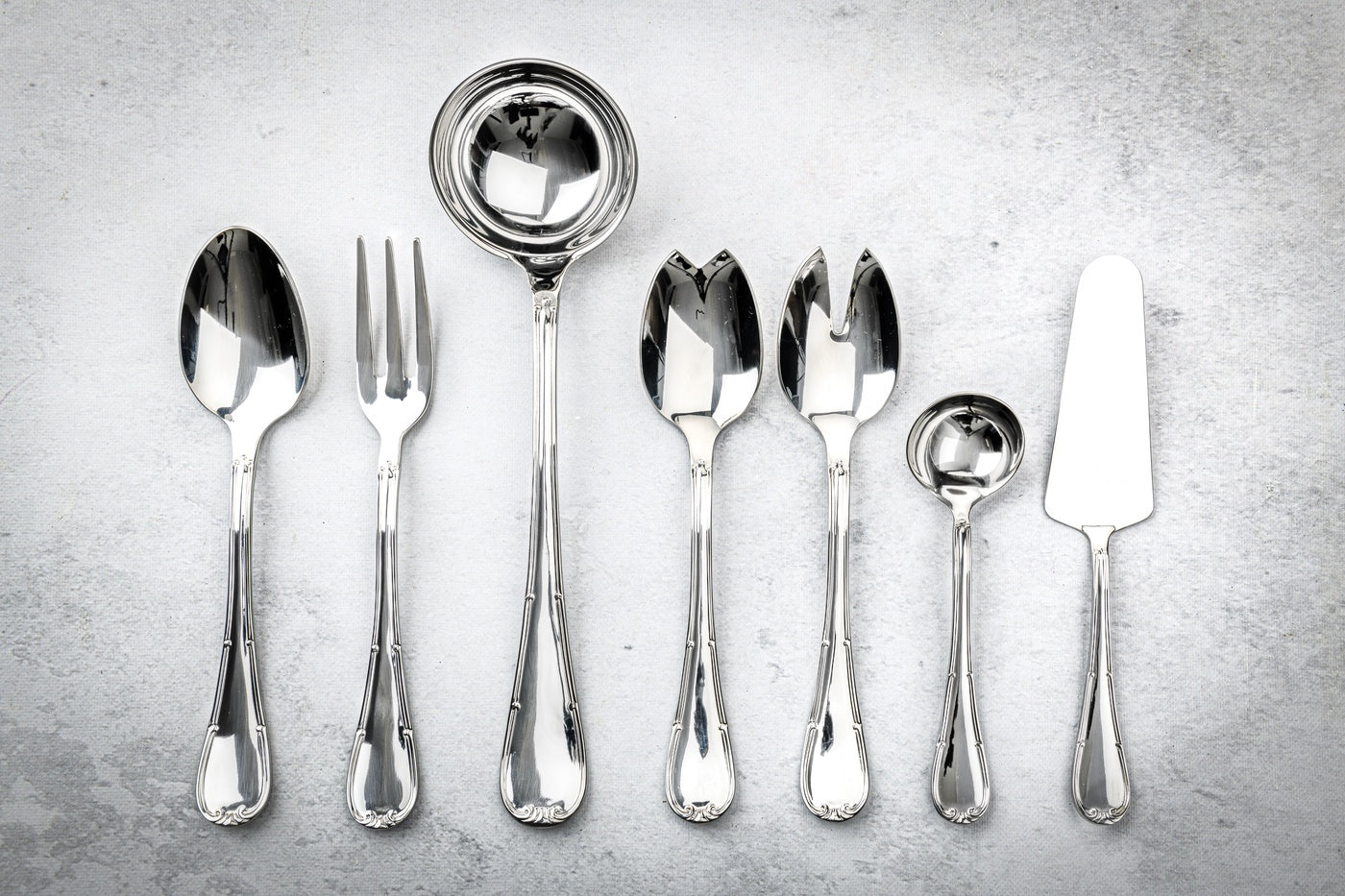  Mepra Raffaello Serving Set - Silver - Bonton