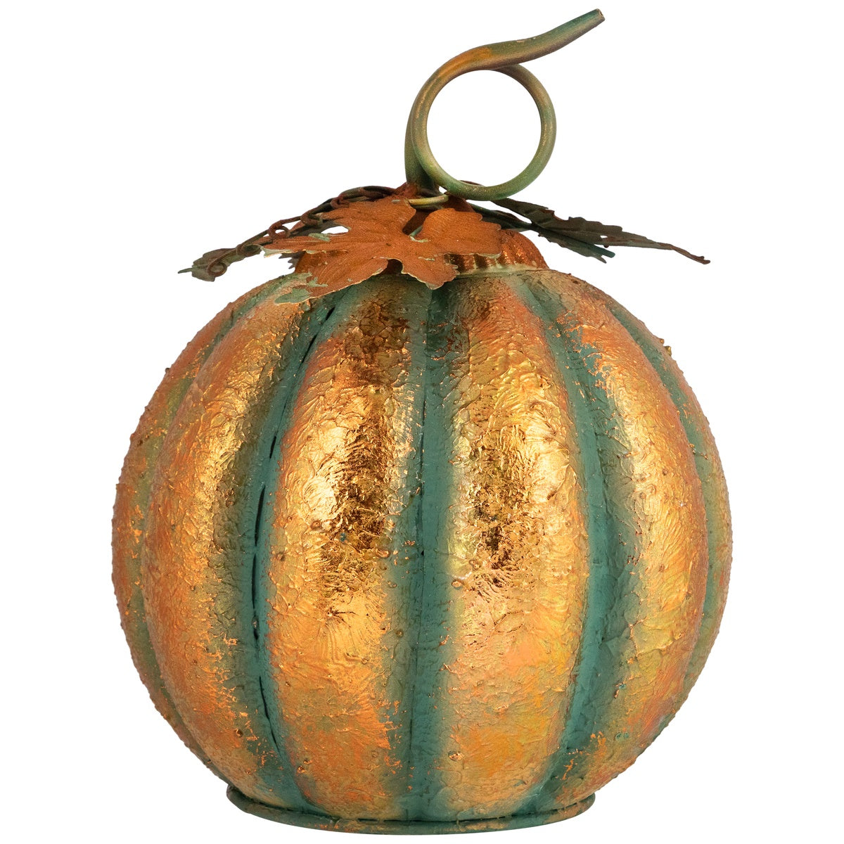  Northlight Autumn Harvest Pumpkin Metal Decoration - 13