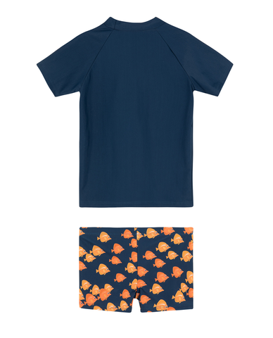 Little Gents Short Sleeve Swim Short Set