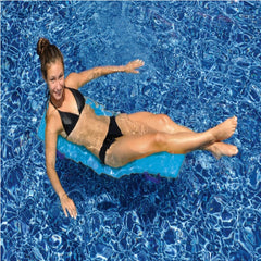 Foldable Flip and Float Swimming Pool Lounger Raft - 47" - Blue