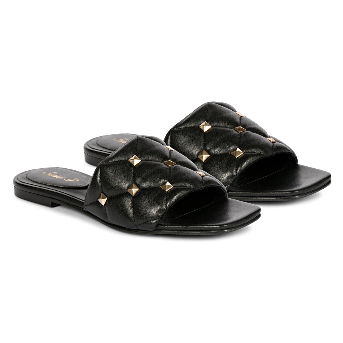  Saint G Saint G Ludovica - Flat Sandals - Black - Bonton