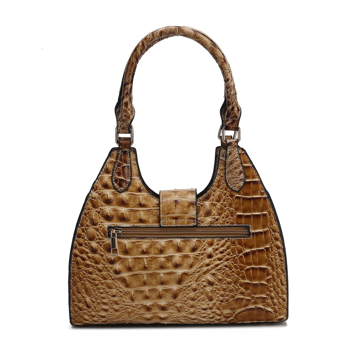  MKF Collection Ava Crocodile Tote Bag - Croco Cognac - Bonton