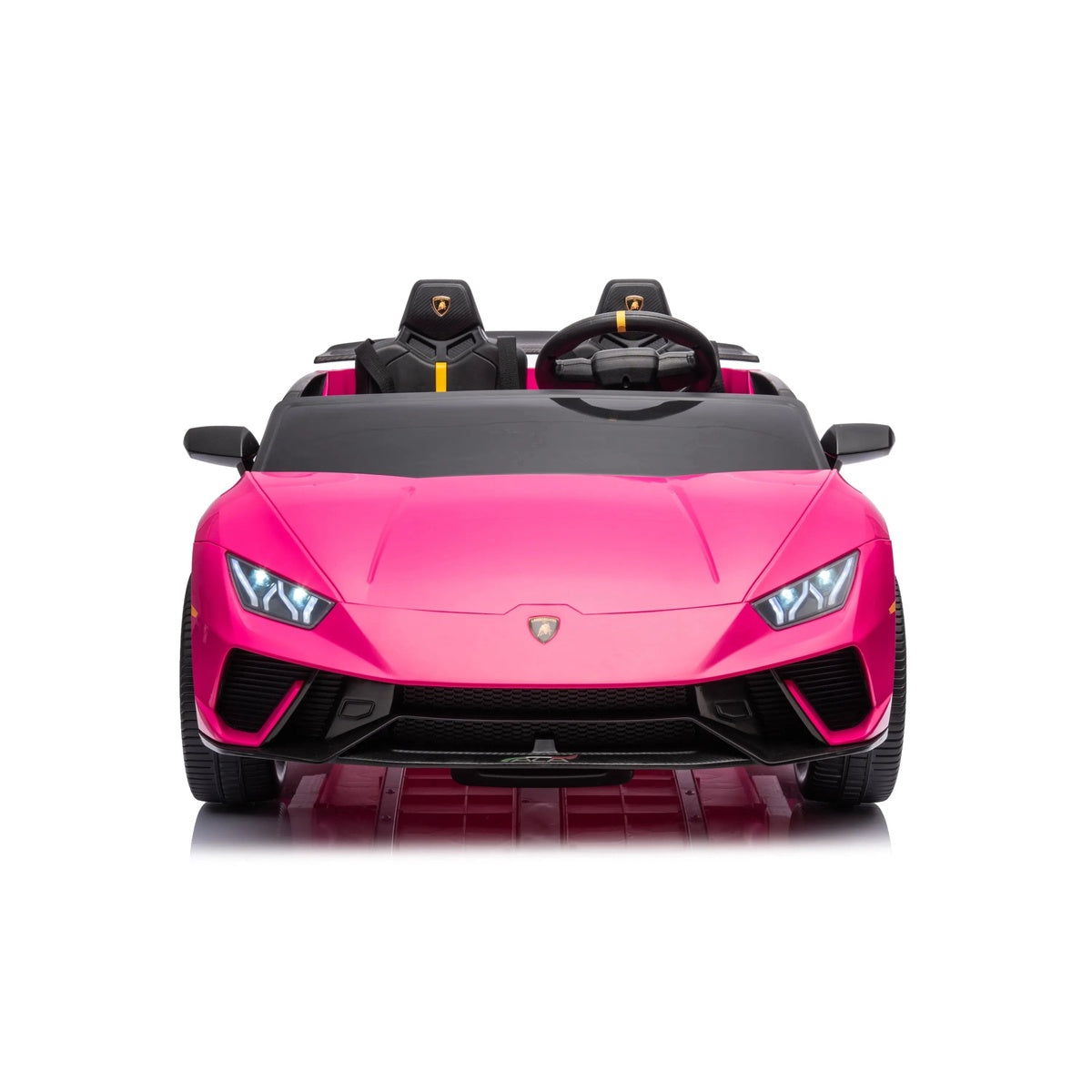  Freddo 24V Lamborghini Huracan 2 Seater Kids' Electric Ride-On - Black - Bonton