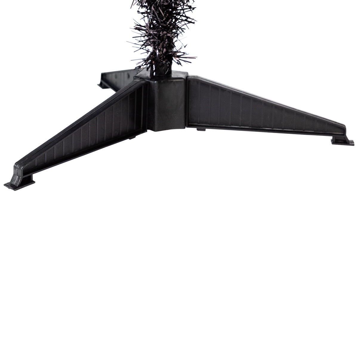  Northlight Pre-Lit Artificial Tinsel Halloween Tree - 3' - Black - Clear Lights - Default Title - Bonton