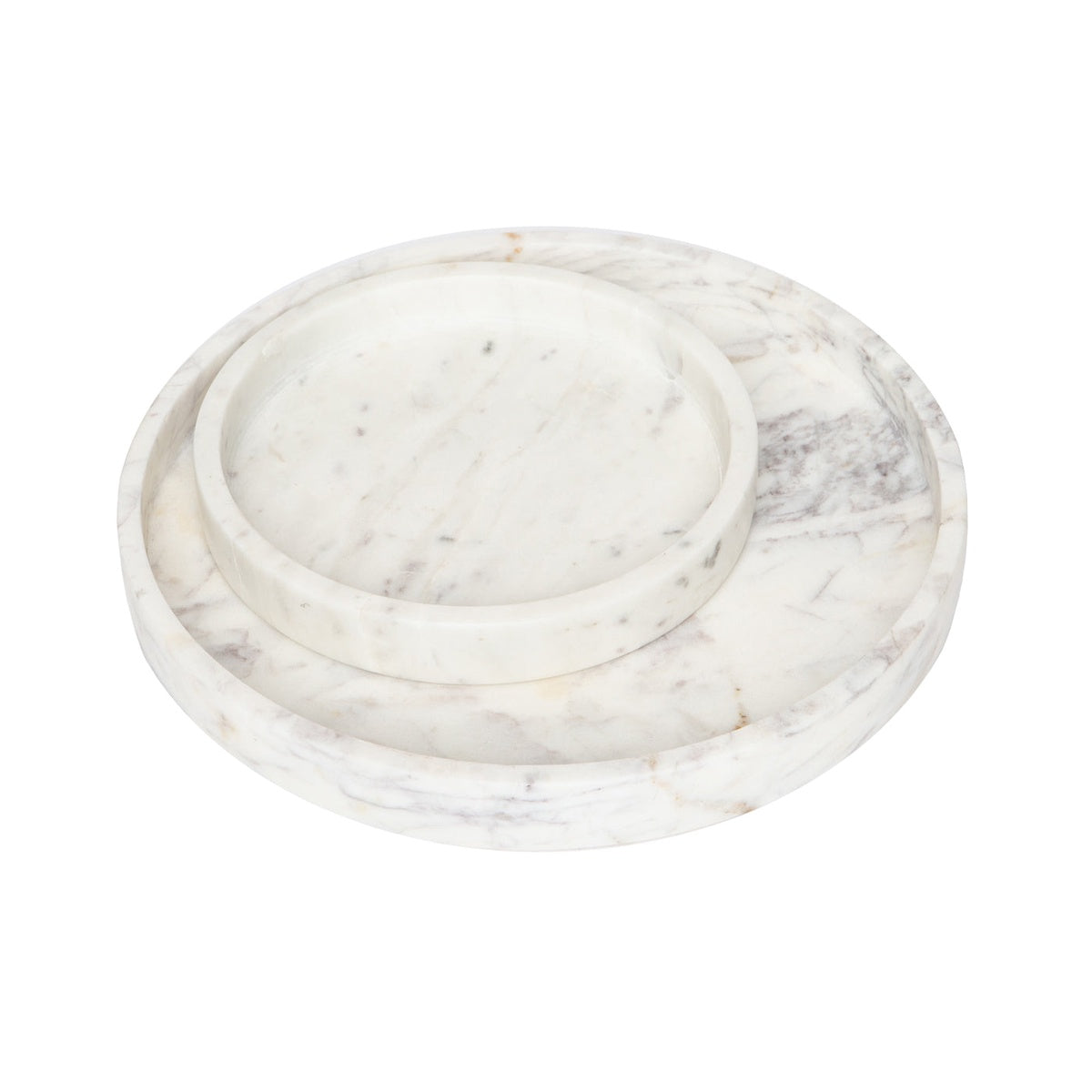  Caravan Marble Petite Round Tray - Default Title - Bonton