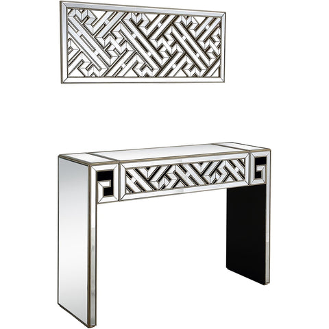 Becket Wall Mirror and Console Table