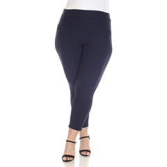 Plus Size Super Soft Elastic Waistband Scuba Pants