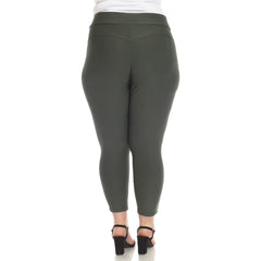 Plus Size Super Soft Elastic Waistband Scuba Pants