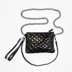 Debra Diamond 3-N-1 Purse Glossy Black