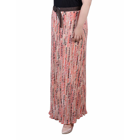 Plus Size Chiffon Maxi Skirt