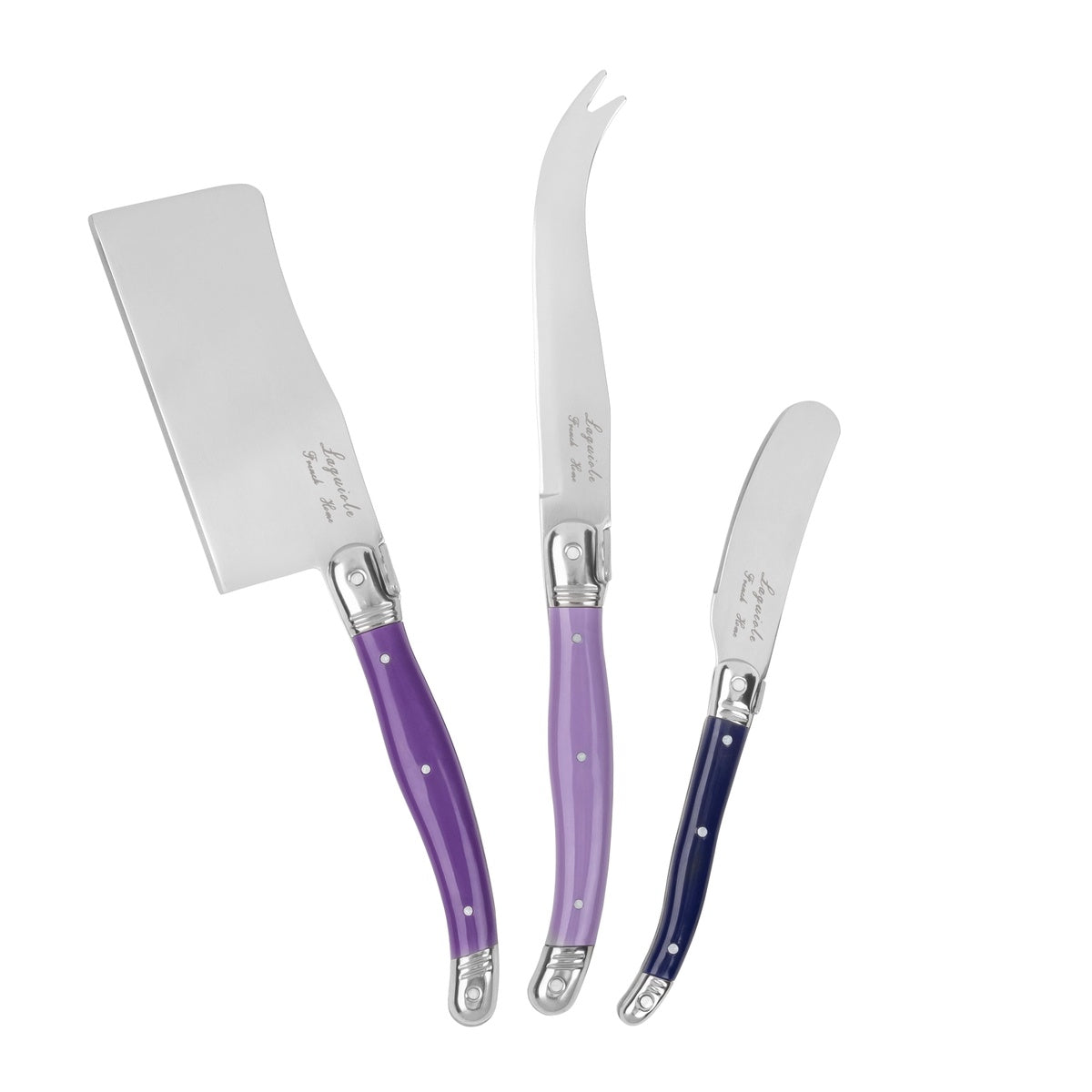  French Home French Home Laguiole Set of 3 Cheese Knives - Plum Rose - Default Title - Bonton