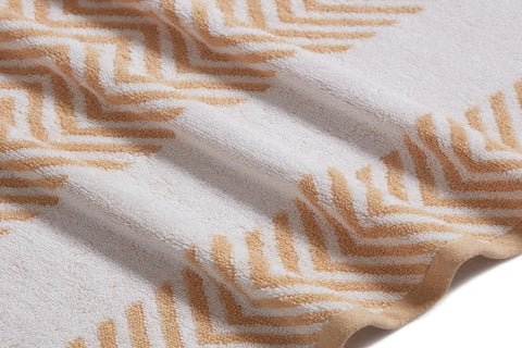 Kathy Ireland 6 Piece Chevron Jacquard Towel Set With Lets Dry