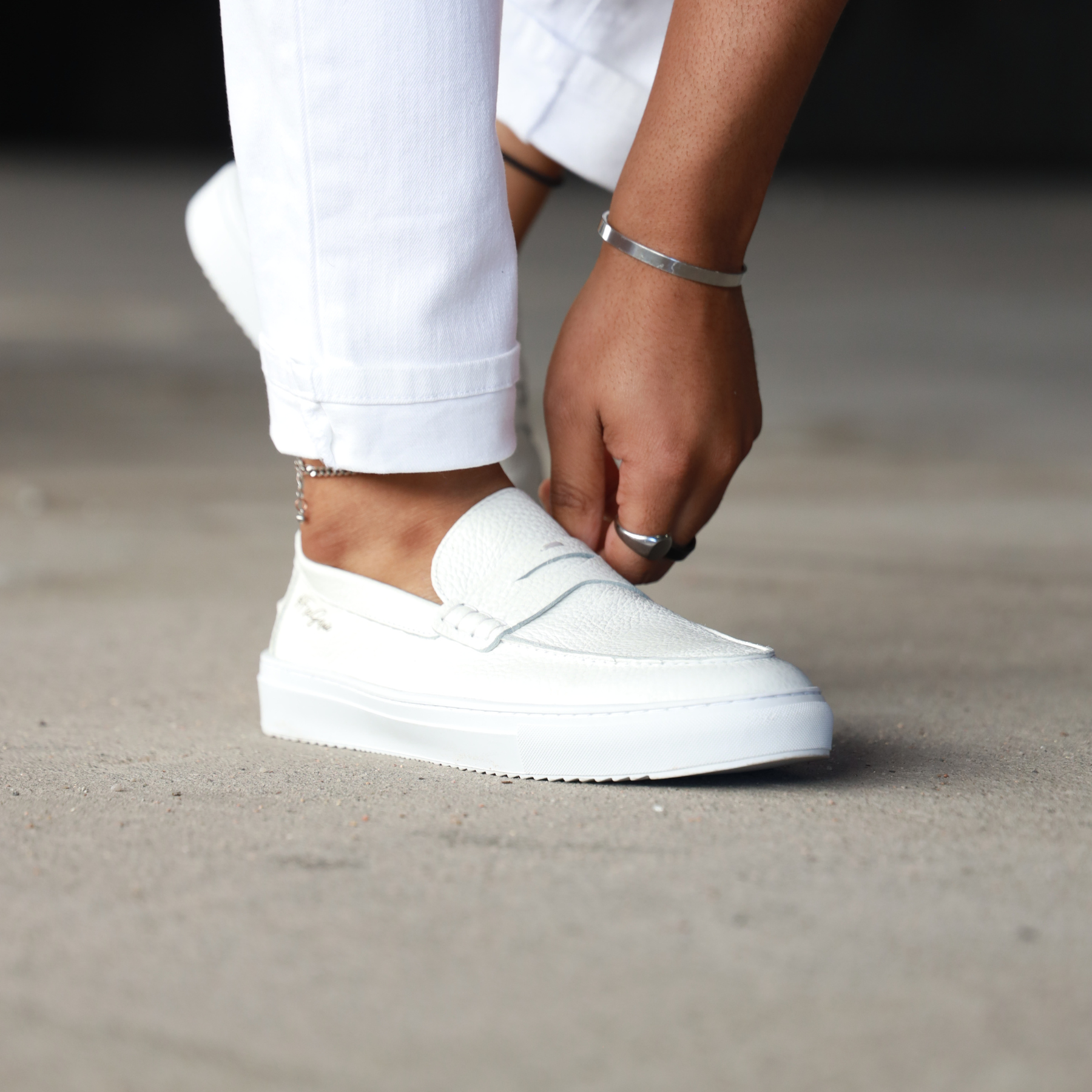  Gernie NYC 22's Penny Leather Low Top - Black Napa - Bonton